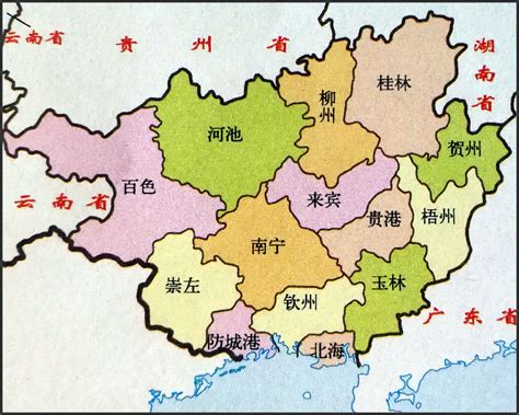 廣西 地圖|广西壮族自治区地图全图